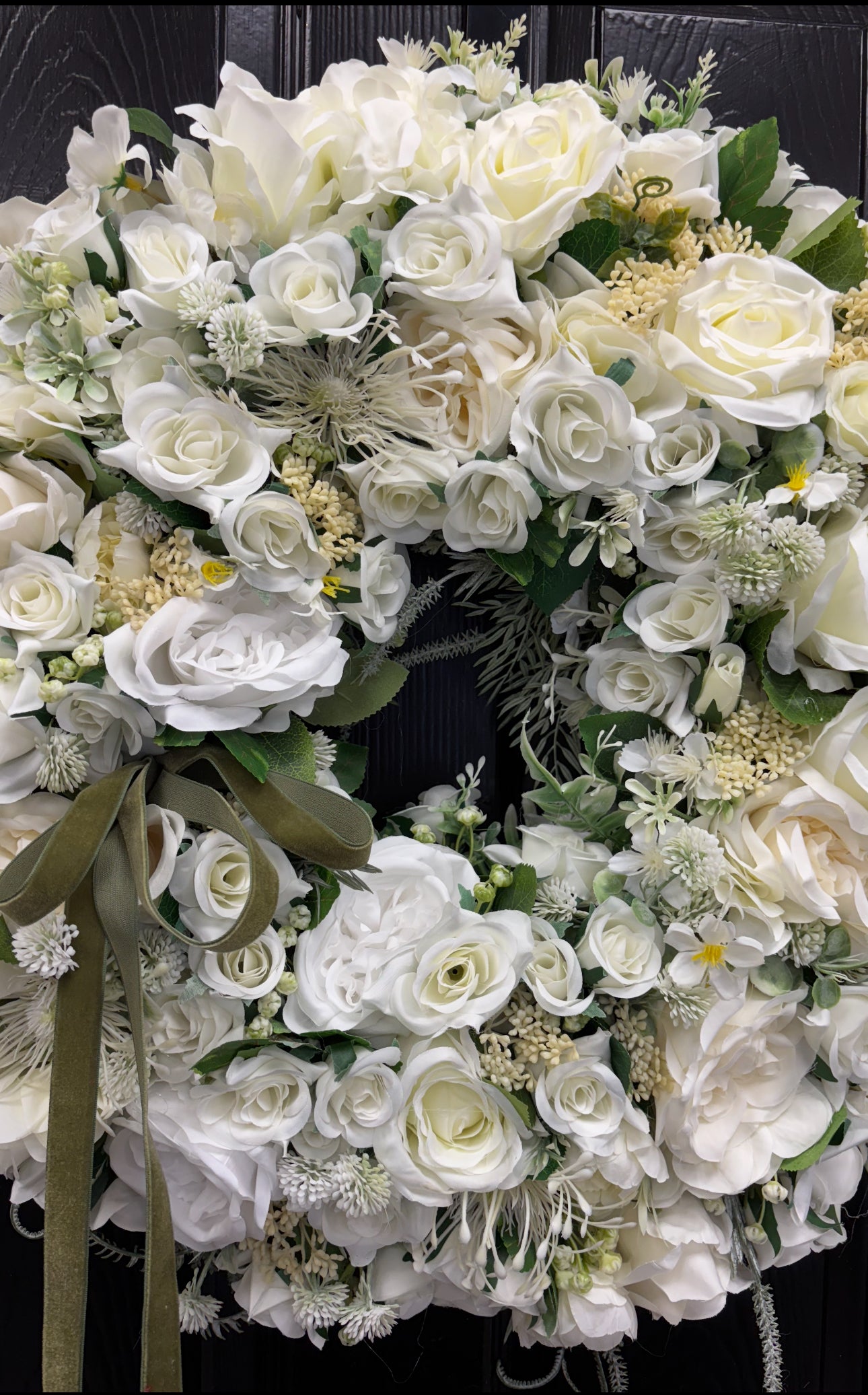 Ethereal Ivory & Sage Garden Wreath