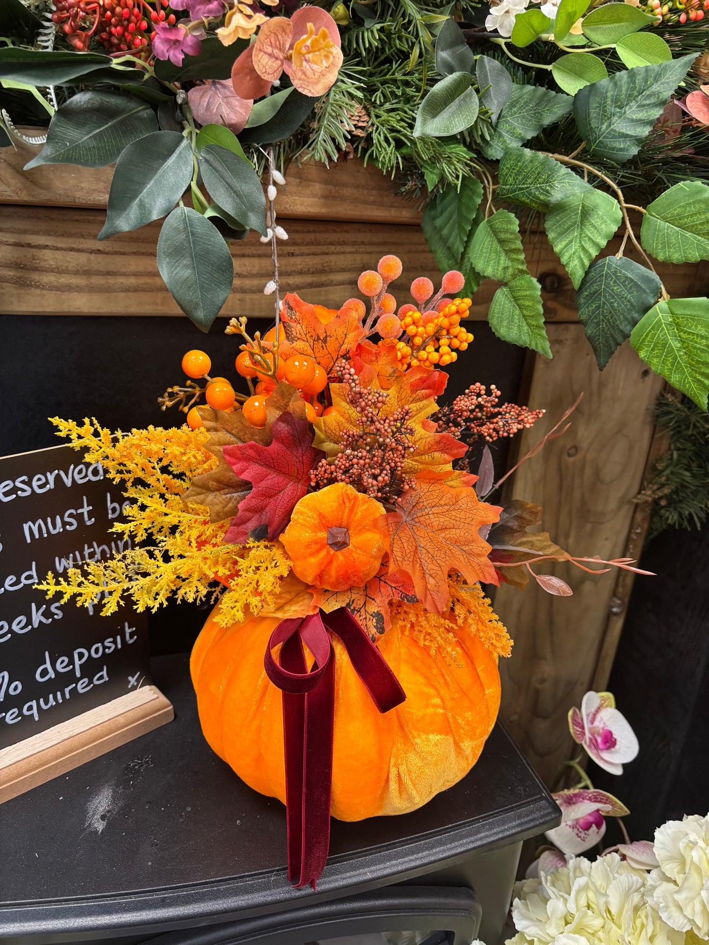 Floral Pumpkin Free P&P