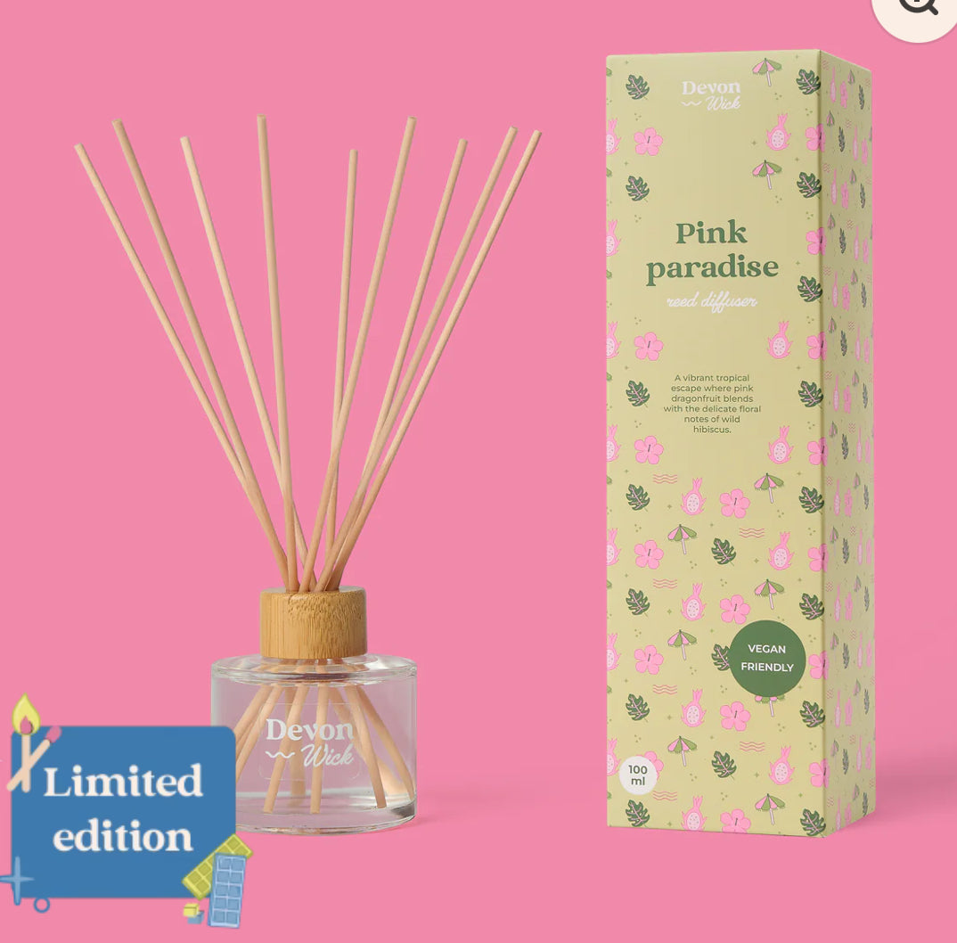 Devon Wick Limited Edition Pink Paradise Reed Diffuser