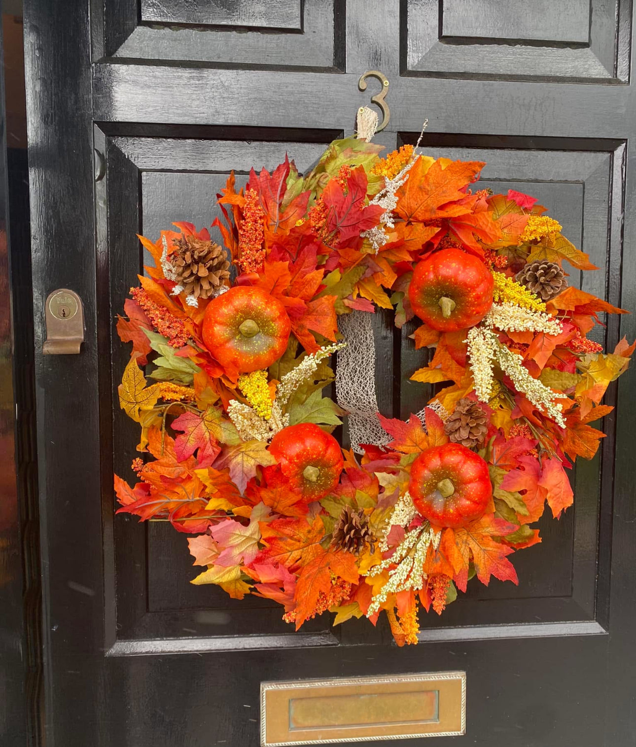 Farmhouse fall wreath