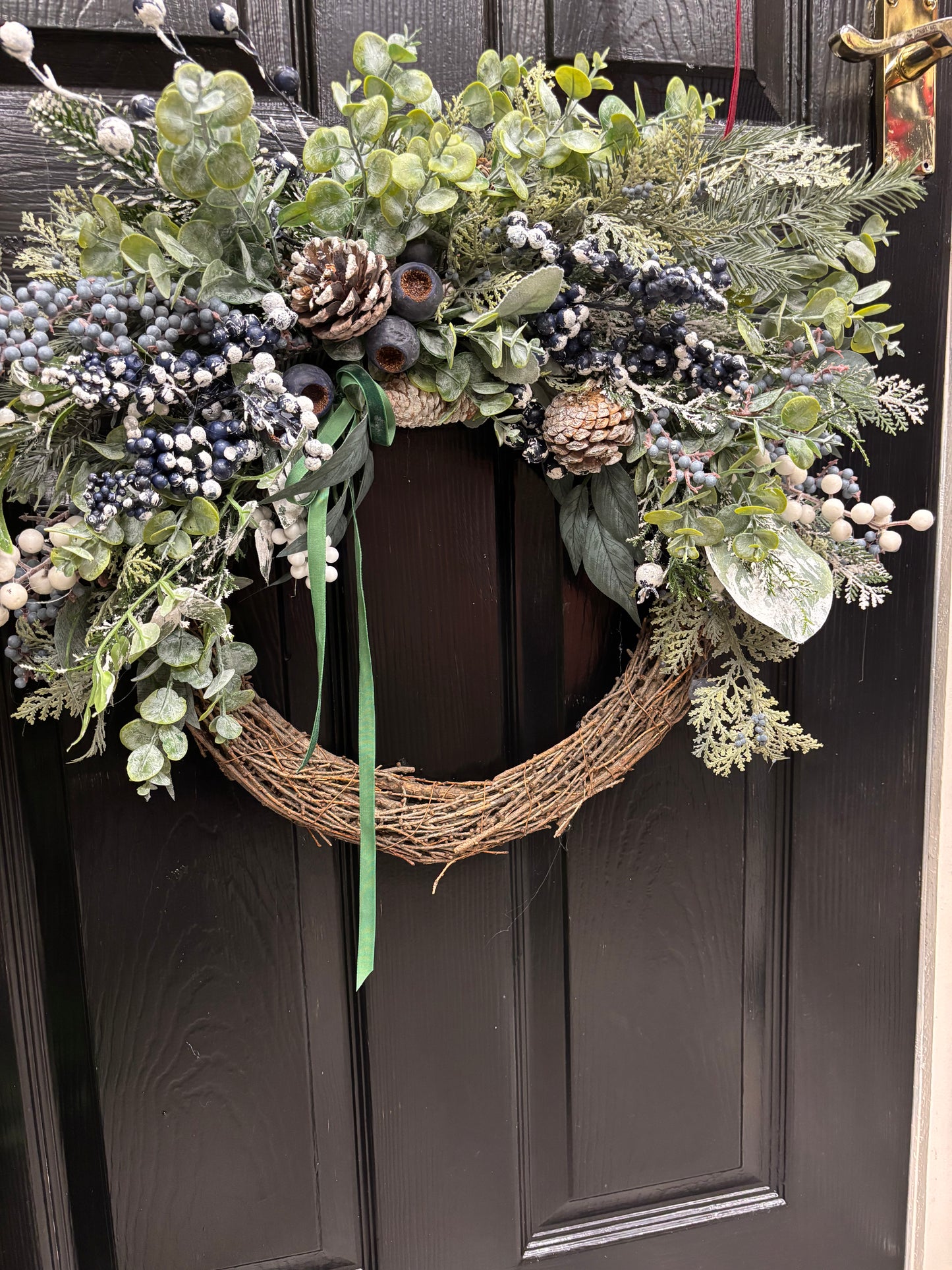 Moon blue berry wreath Free P&P