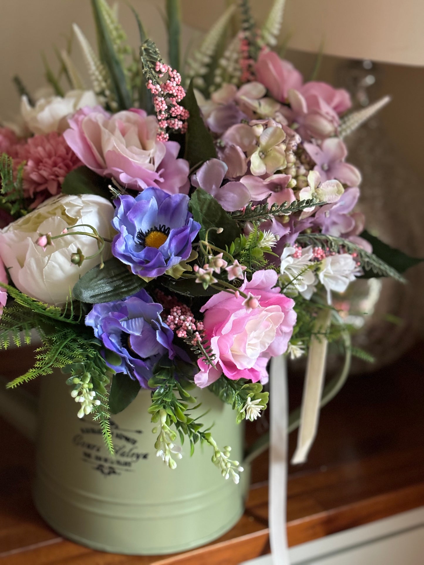 Floral Watering Can FREE P&P