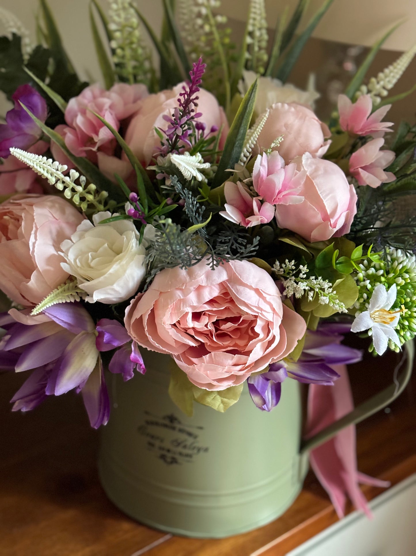 Floral Watering Can FREE P&P