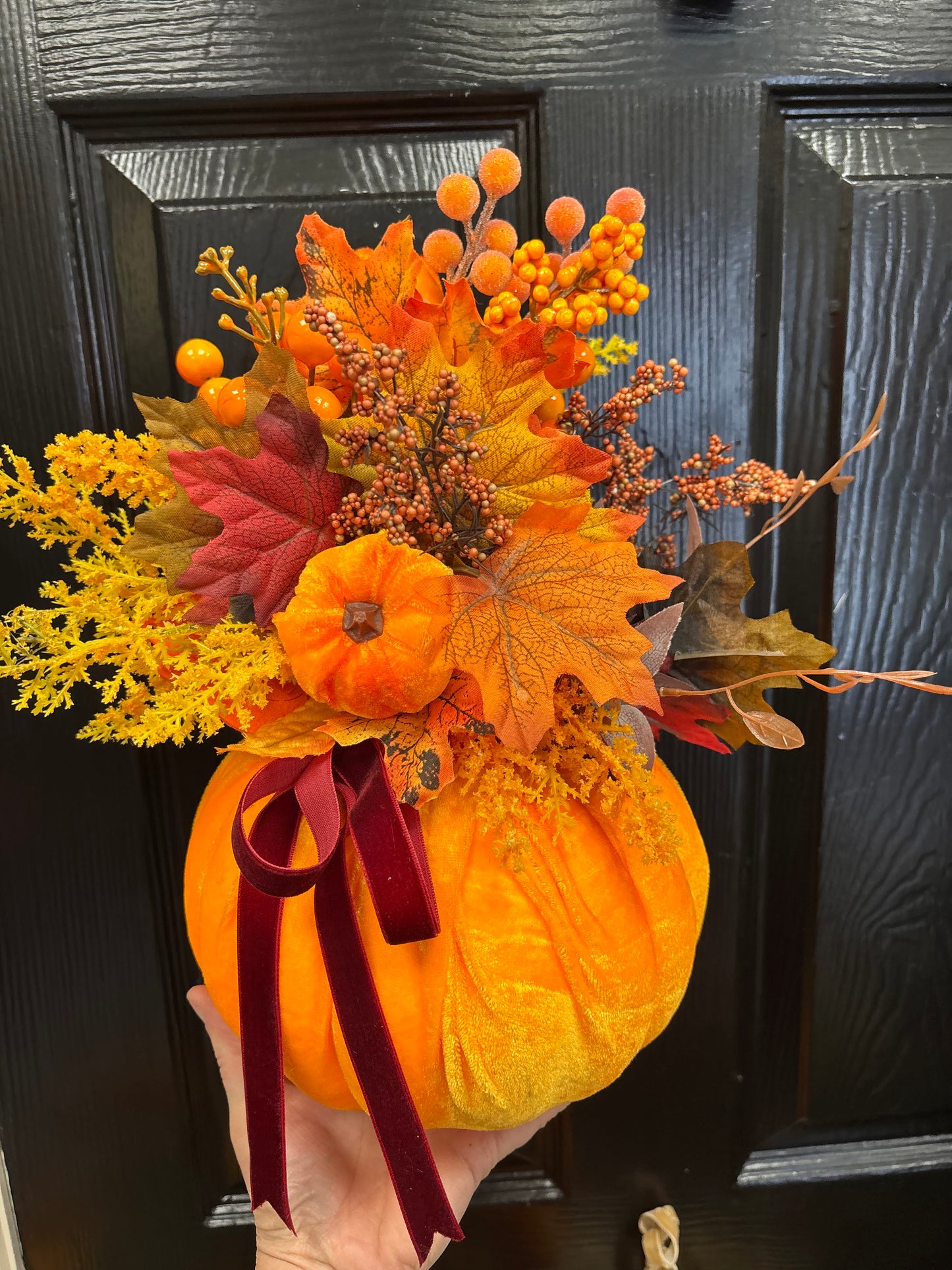 Floral Pumpkin Free P&P