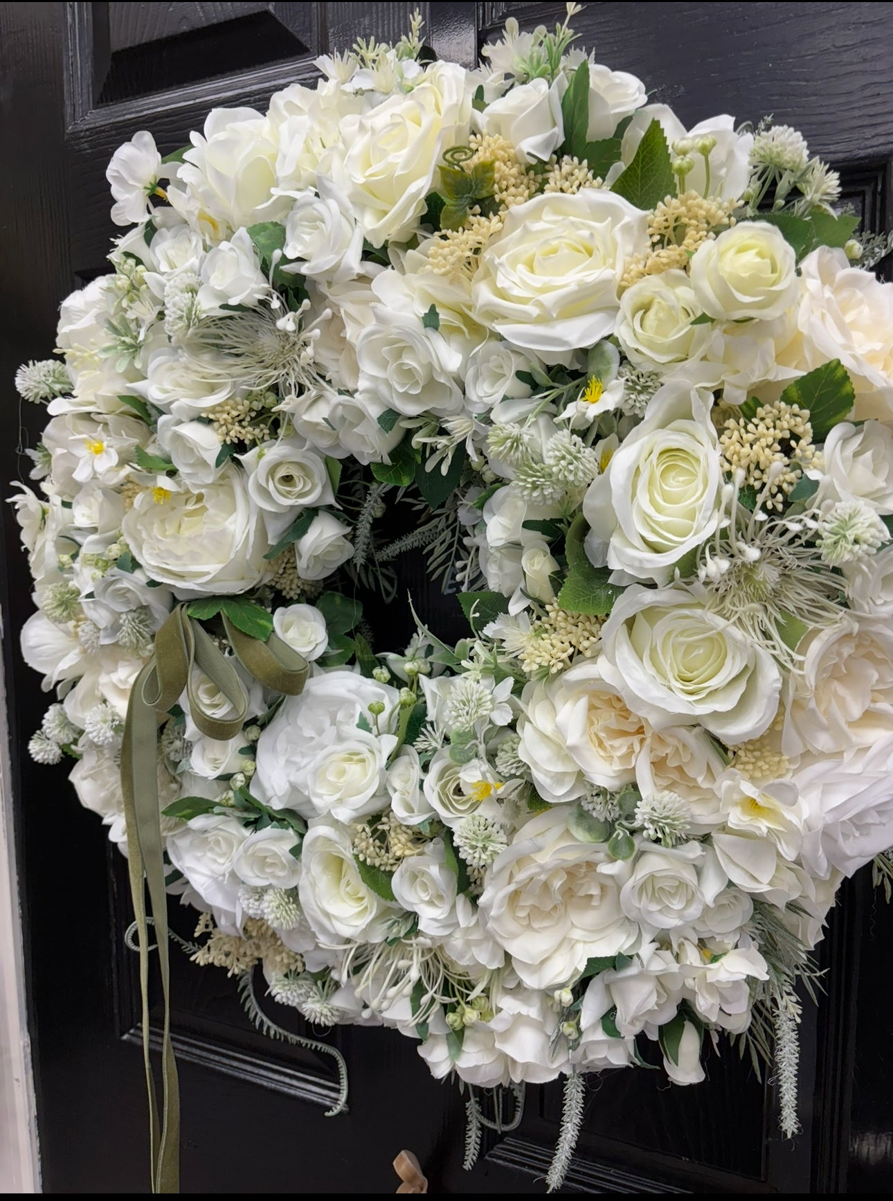 Ethereal Ivory & Sage Garden Wreath
