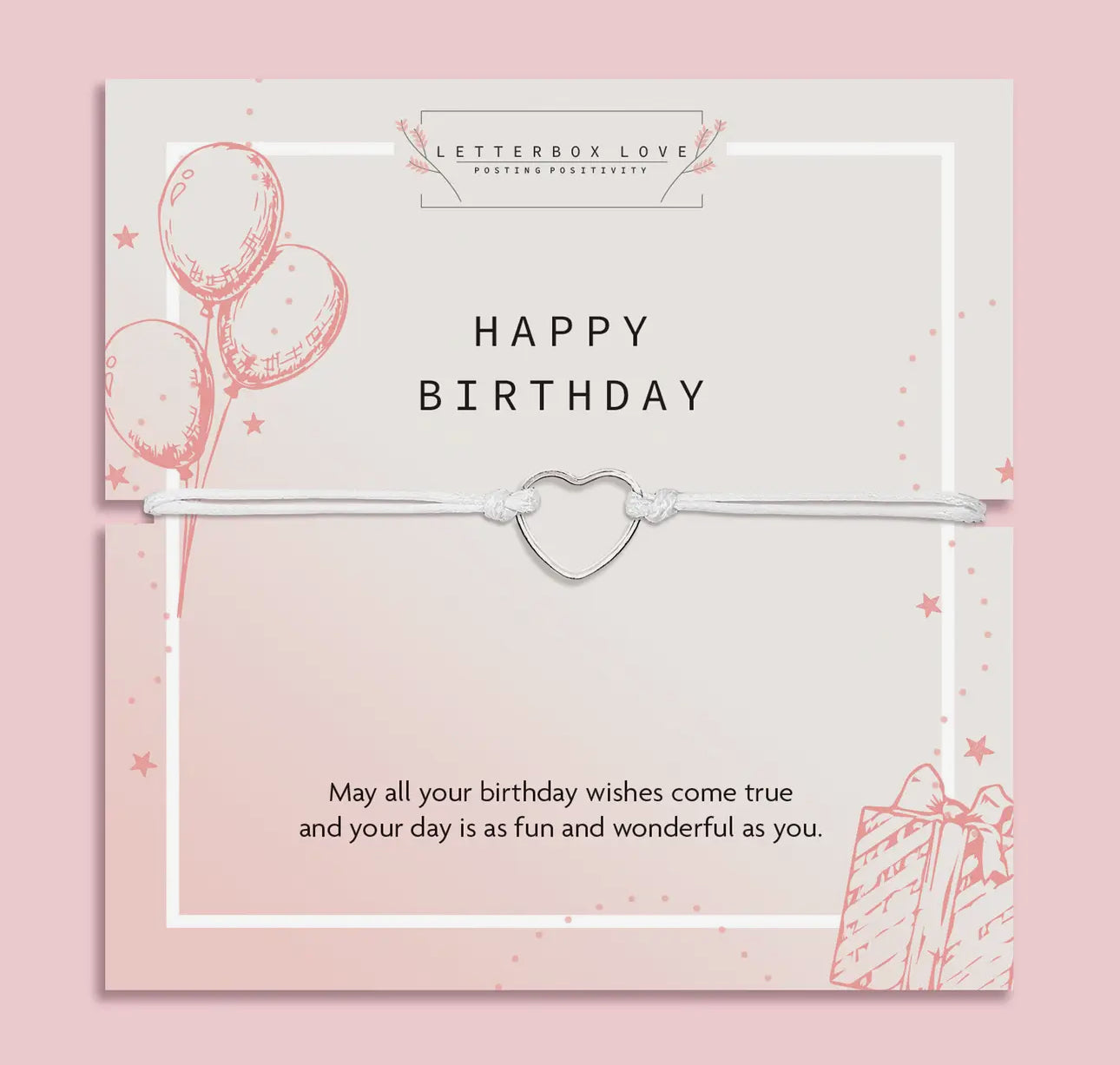 Letterbox love Happy Birthday Bracelet