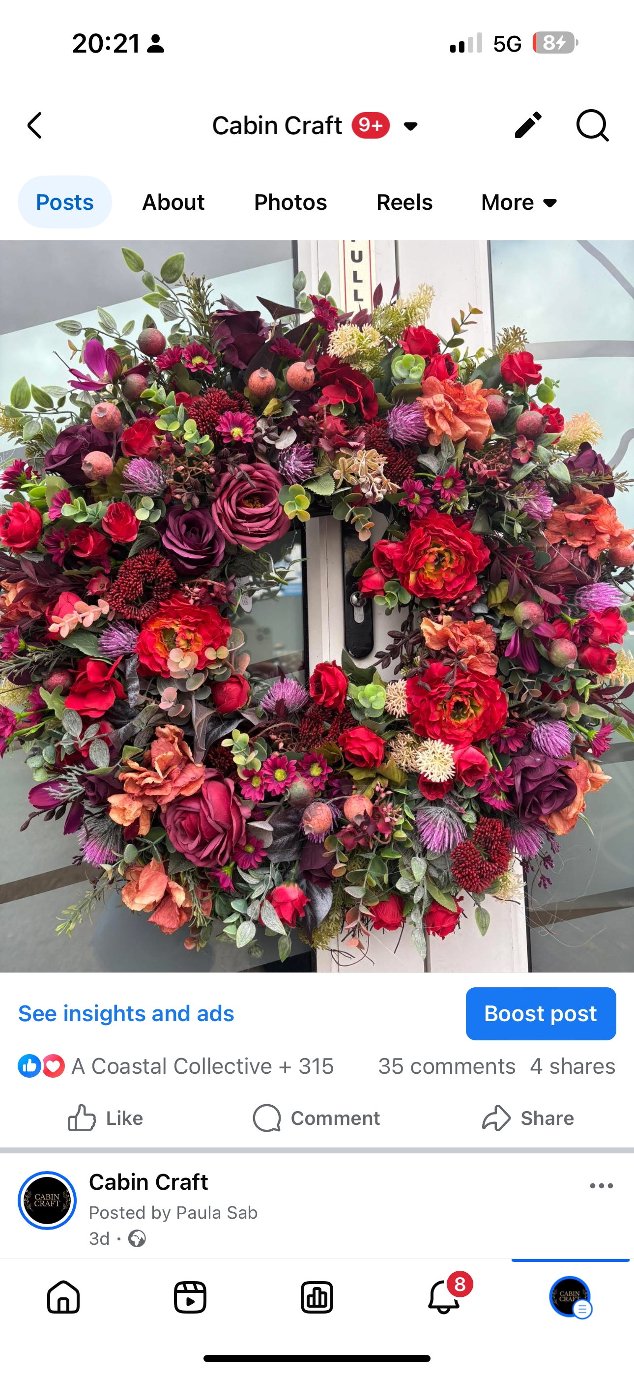 Winter bloom after P&P