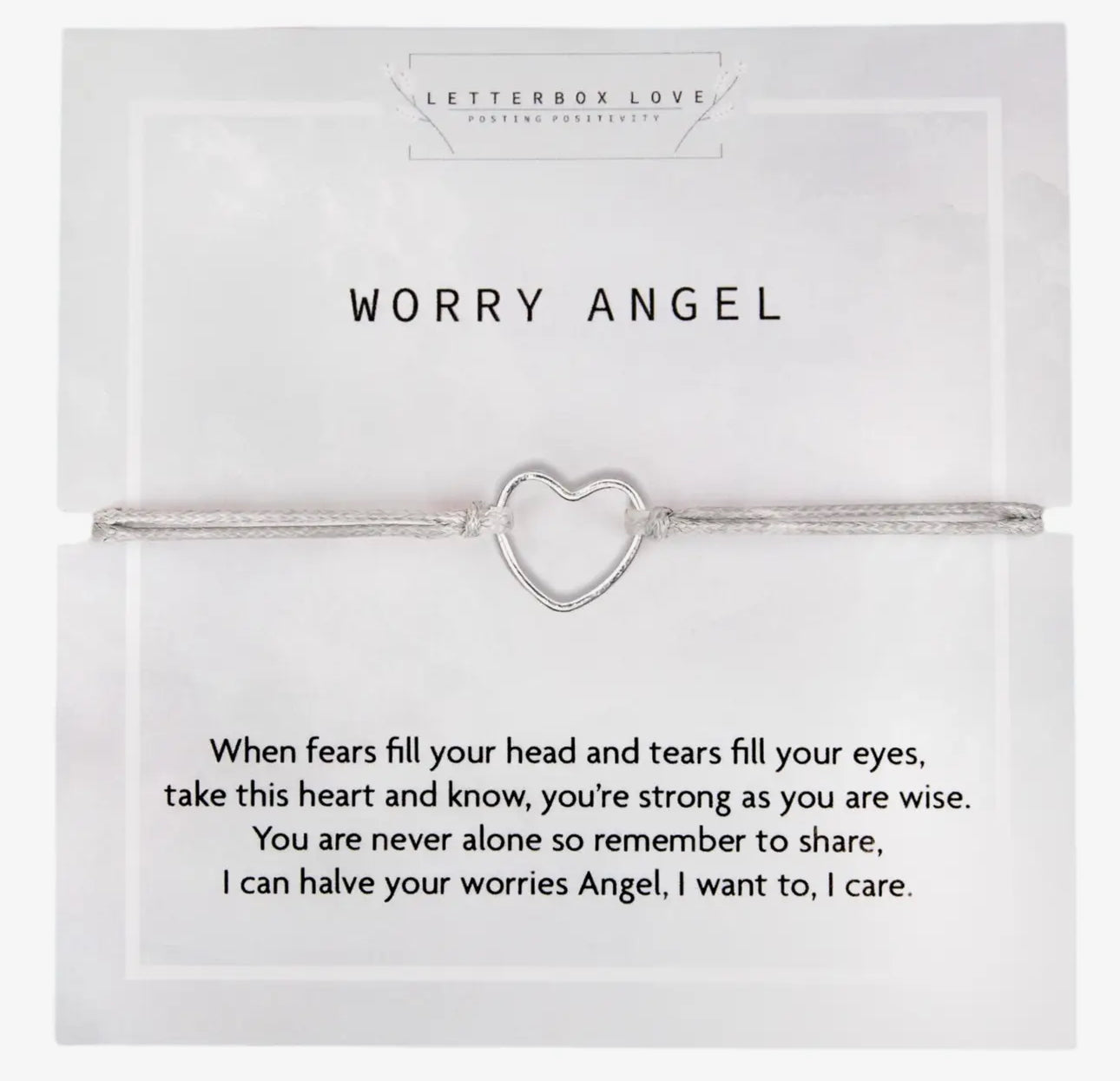 Letterbox Love Worry Angel Bracelet