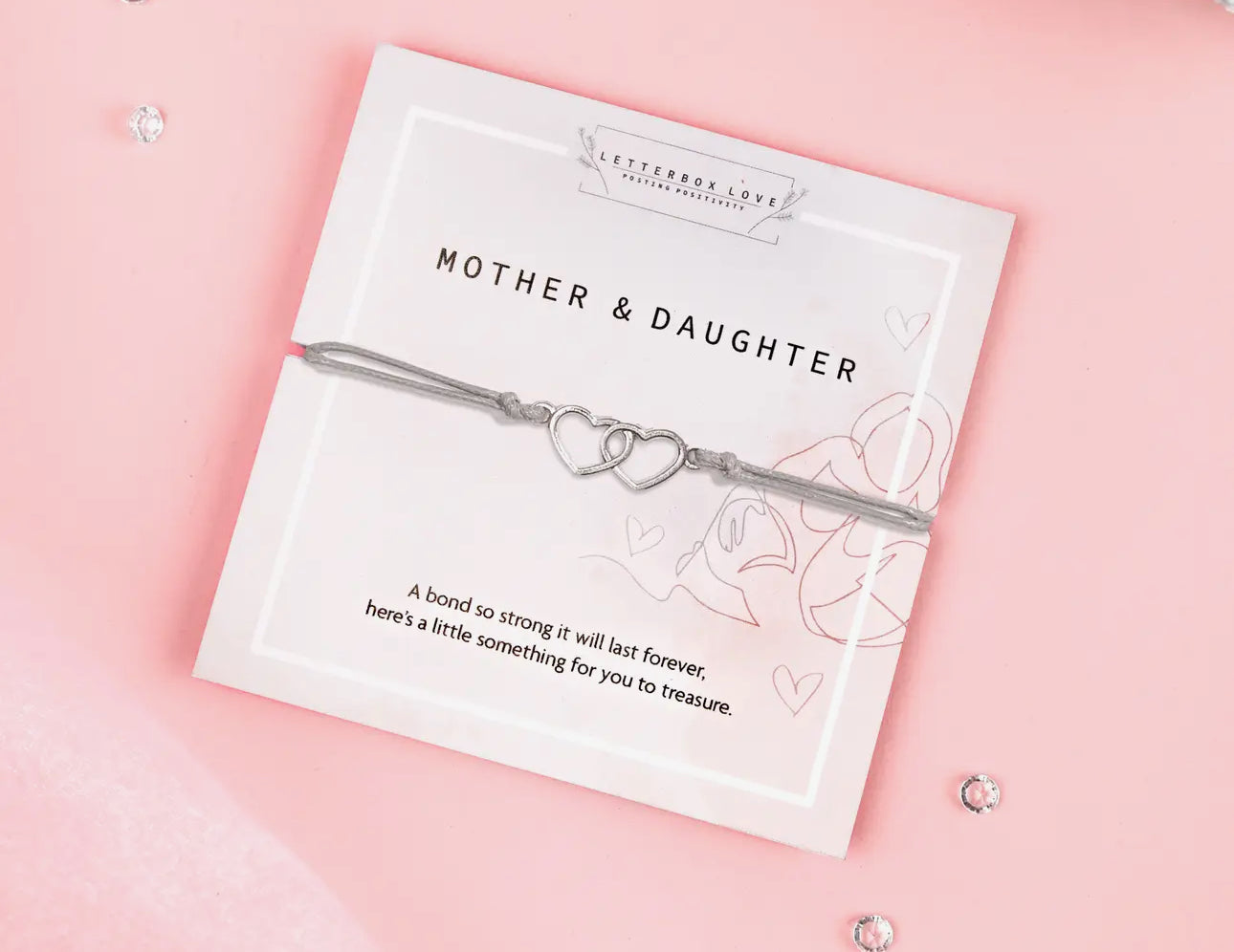Letterbox Love Mother and Daughter Bracelet