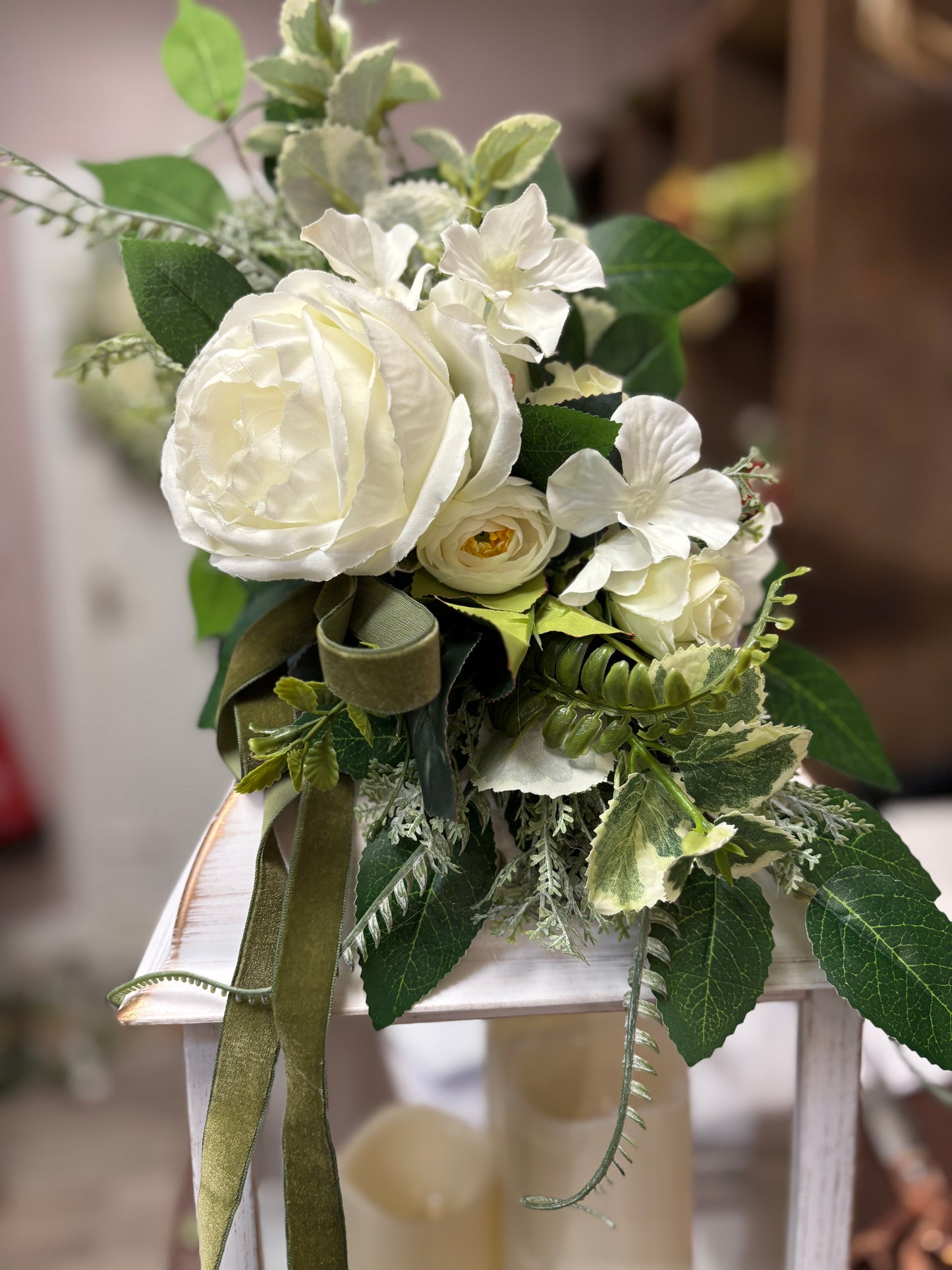 Gold brush Lanterns with Topper Free P&P