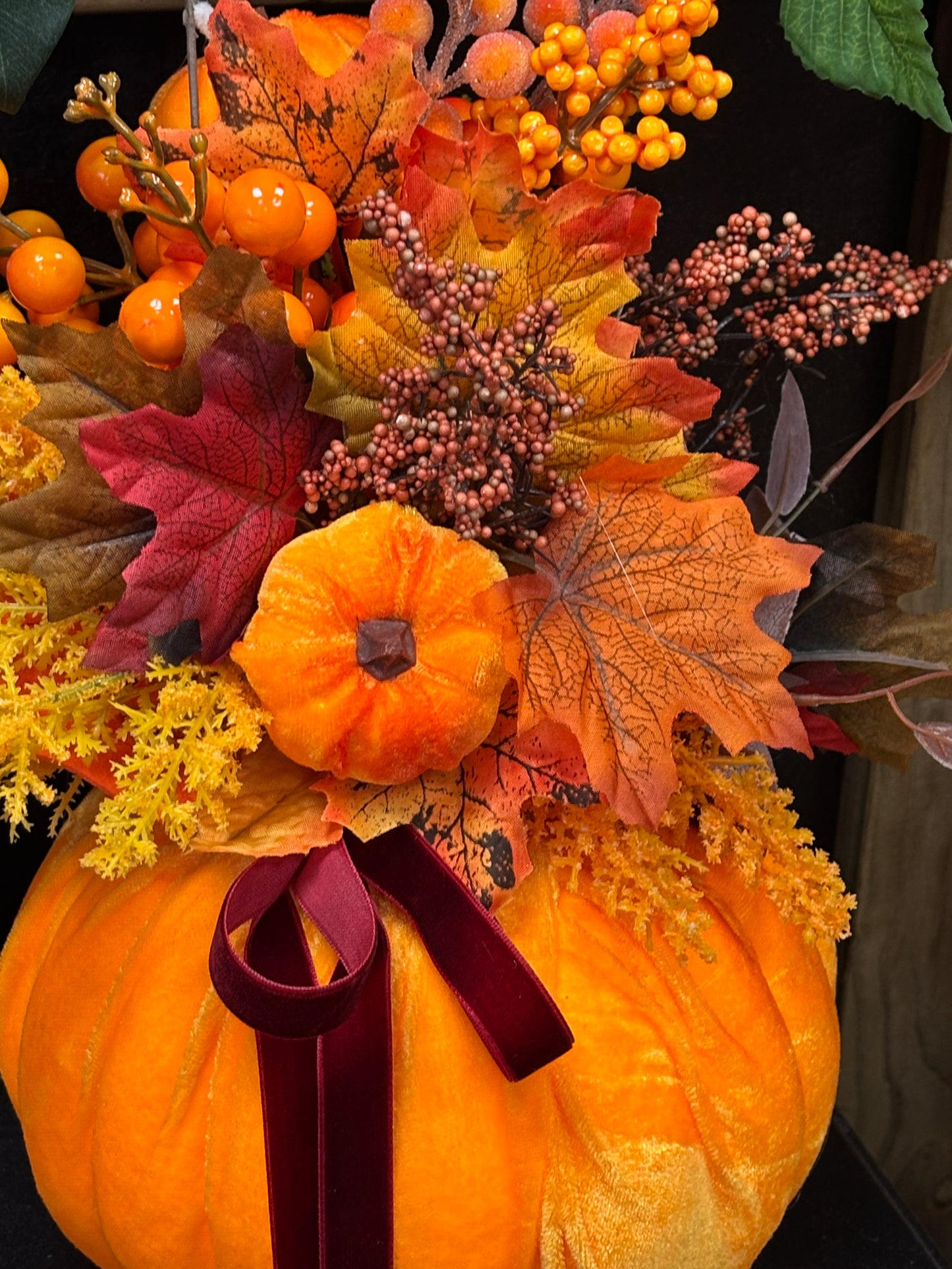 Floral Pumpkin Free P&P