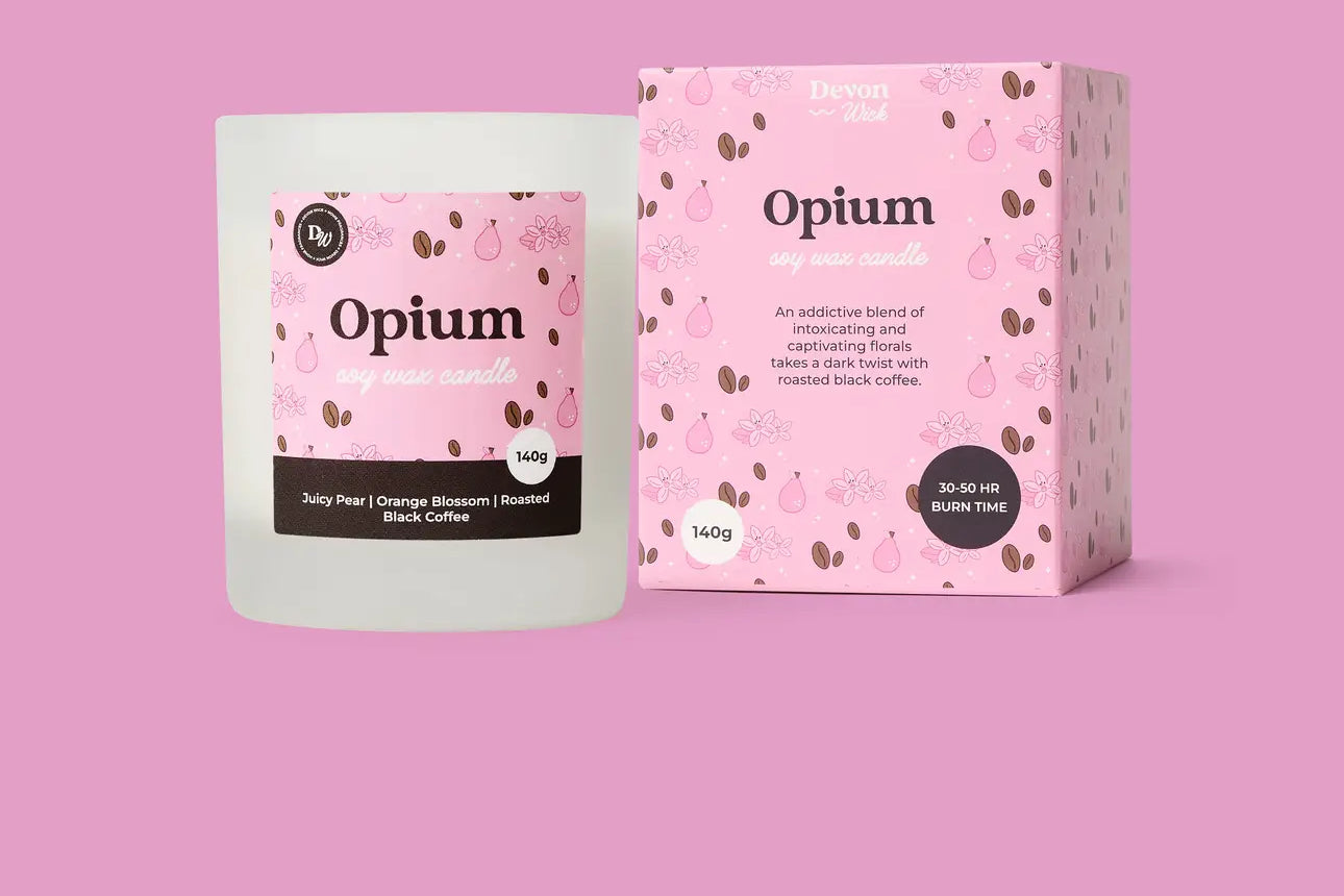 Devon wick Opium soy Candle