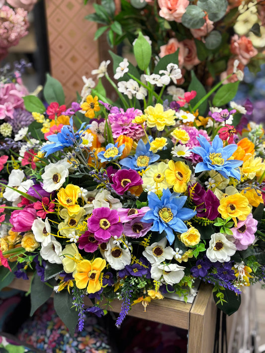 Wild Flower Grave Spray Free P&P