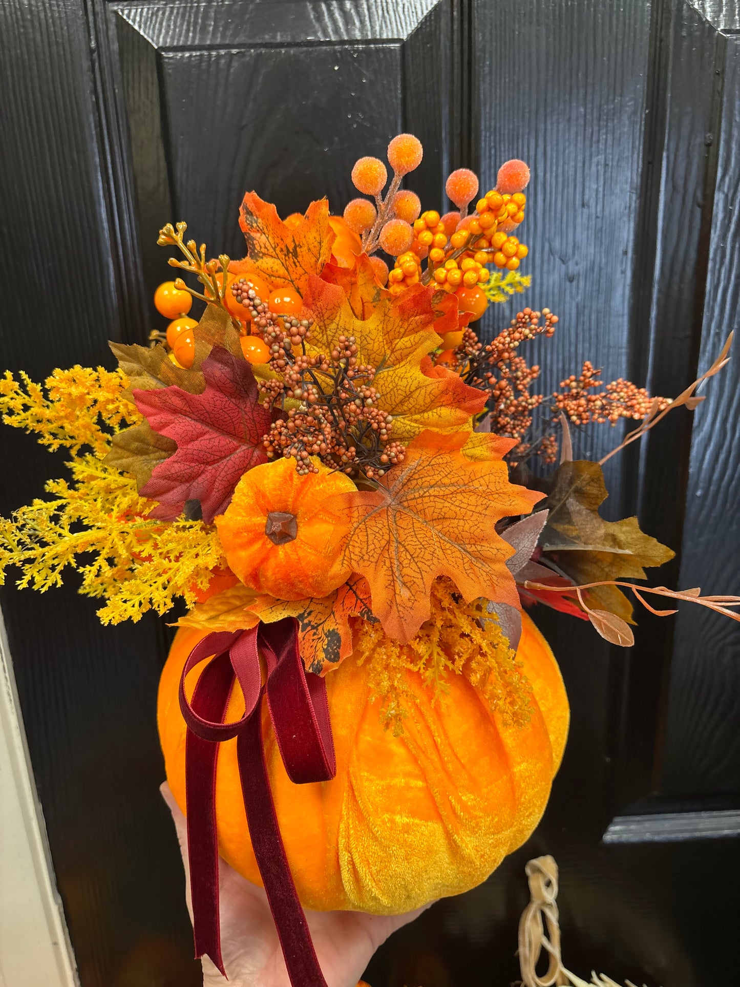 Floral Pumpkin Free P&P