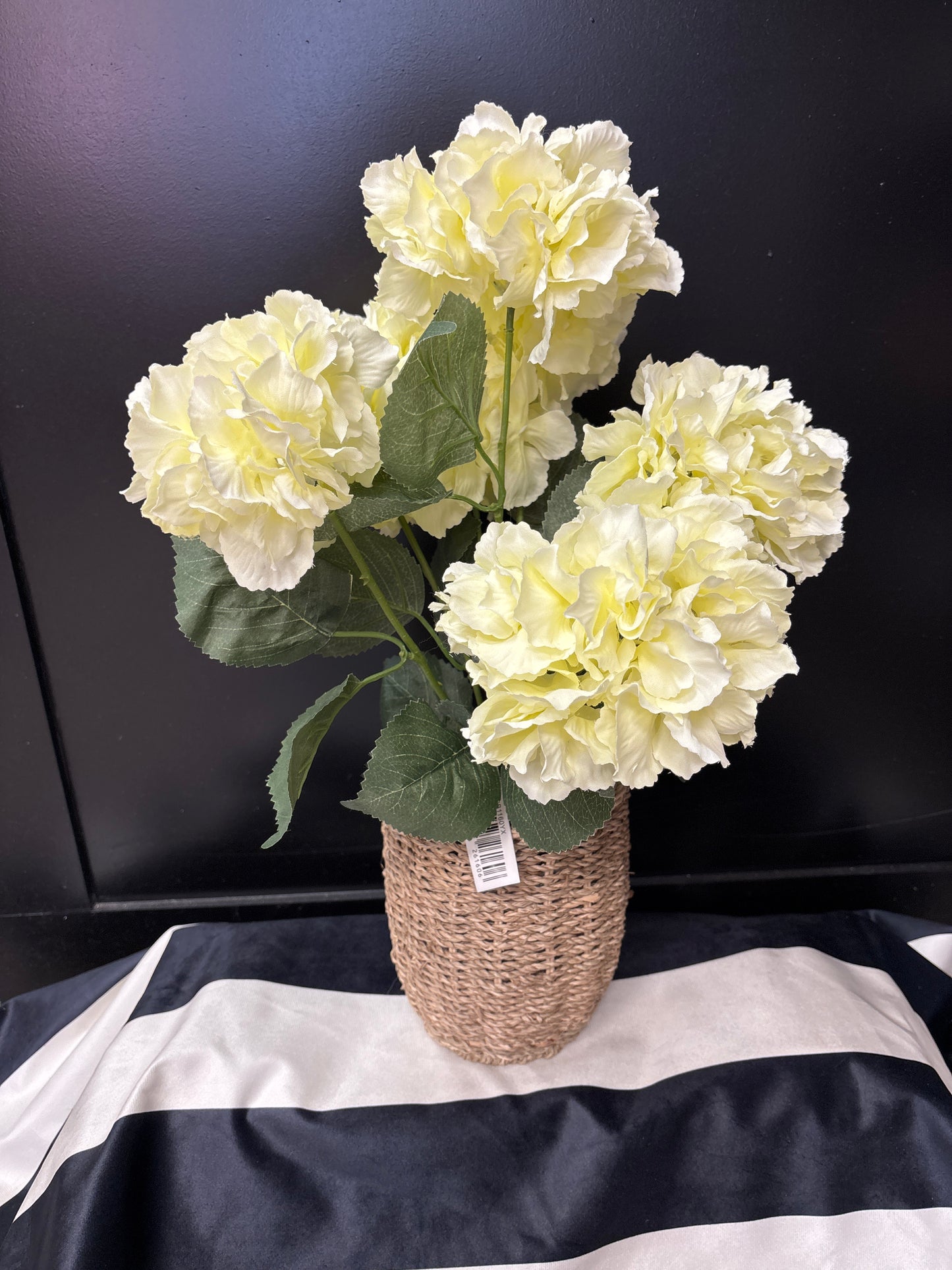 Artificial Cream Hydrangea Arrangement