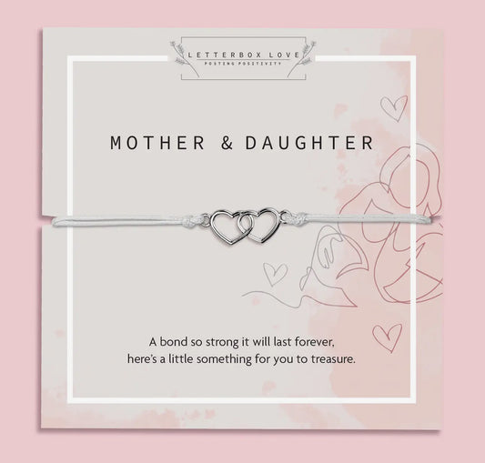 Letterbox Love Mother and Daughter Bracelet