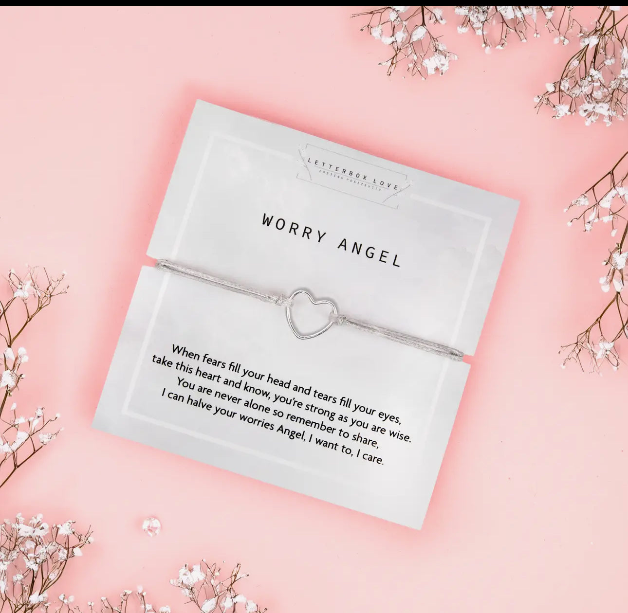 Letterbox Love Worry Angel Bracelet