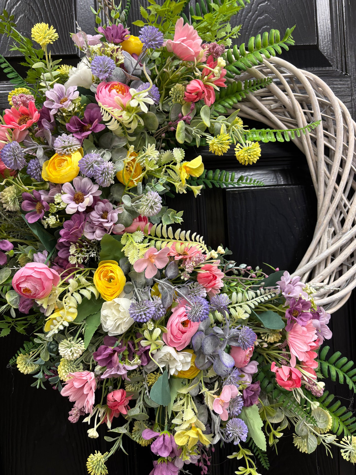 Enchanted Spring Garden moon Wreath Free P&P immediate dispatch