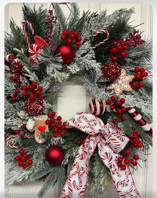 Gingerbread Wreath FREE P&P