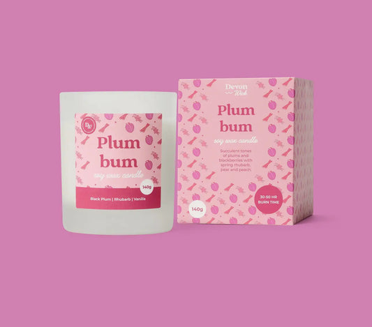 Devon Wick Plum Bum Soy Candle