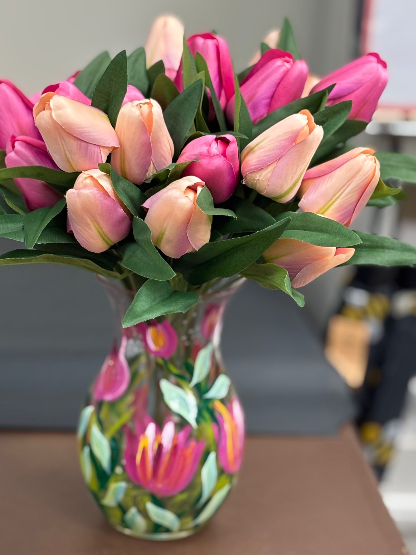 Lyndsey Johnston Hand Painted Vase