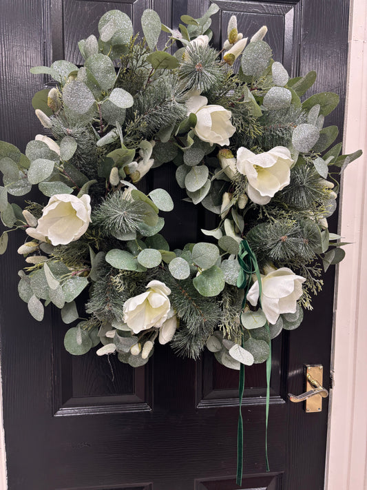 Christmas Floral Eucalyptus Free P&P Immediate delivery