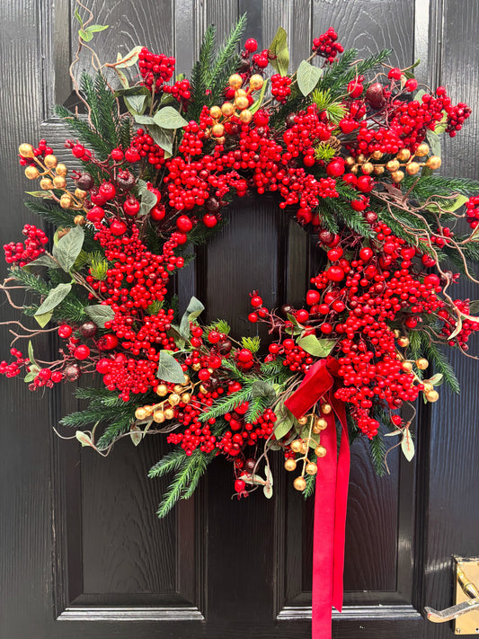 Christmas Berry Gold Free P&P Immediate Delivery