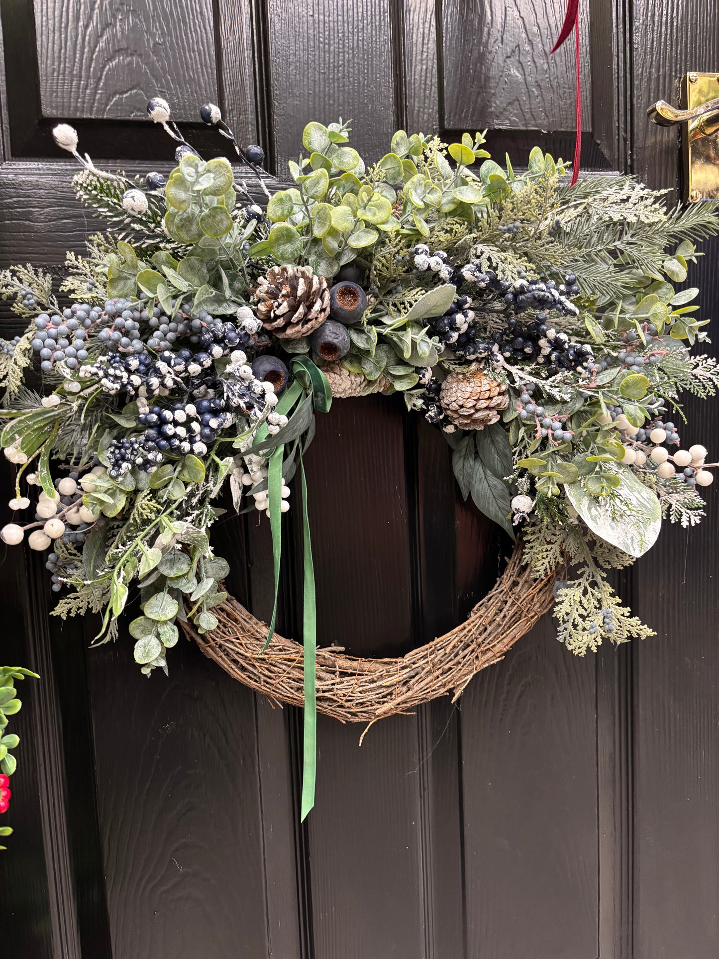 Moon blue berry wreath Free P&P