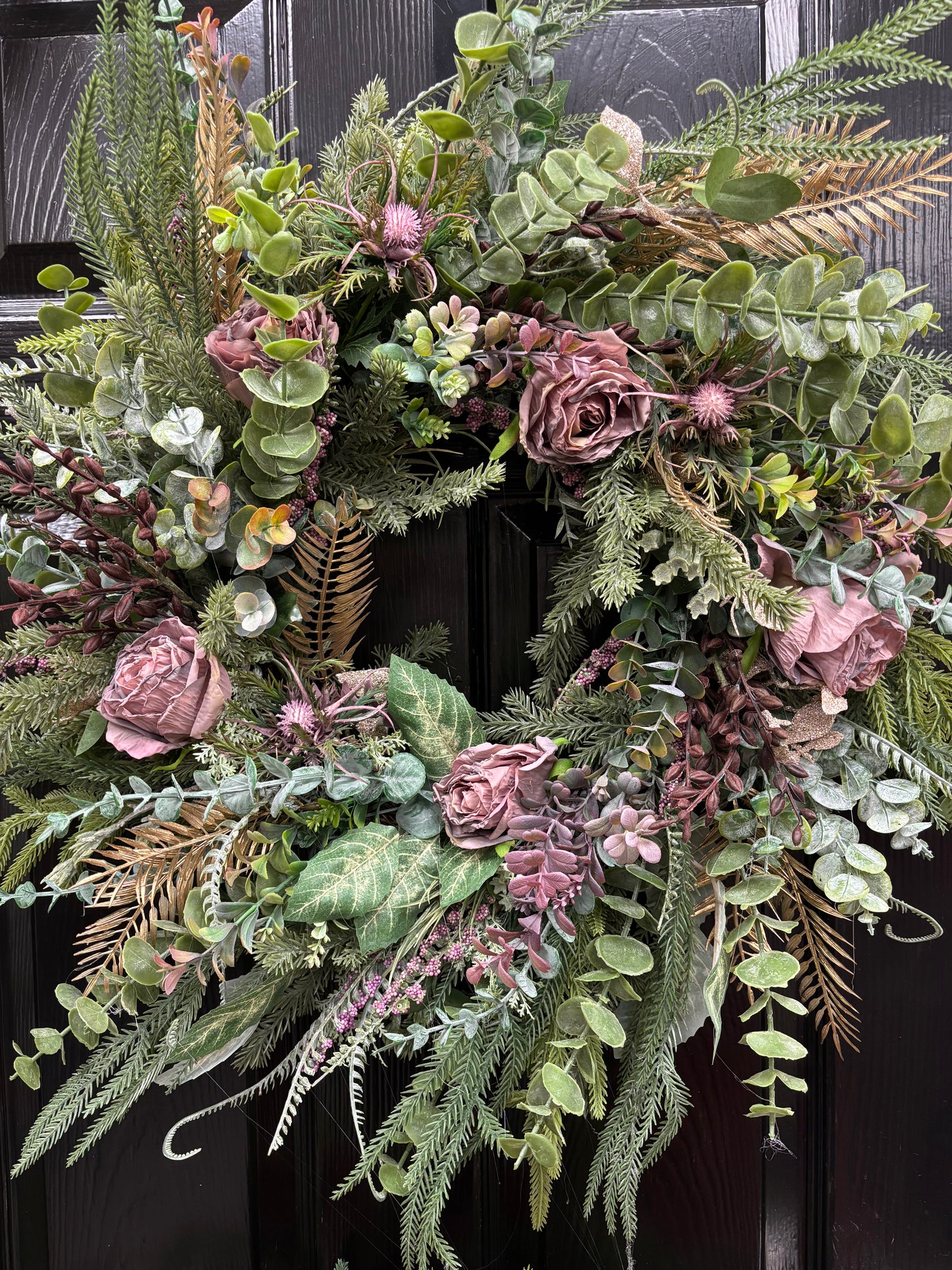 Rustic Botanical Wreath Free P&P Immediate Dispatch