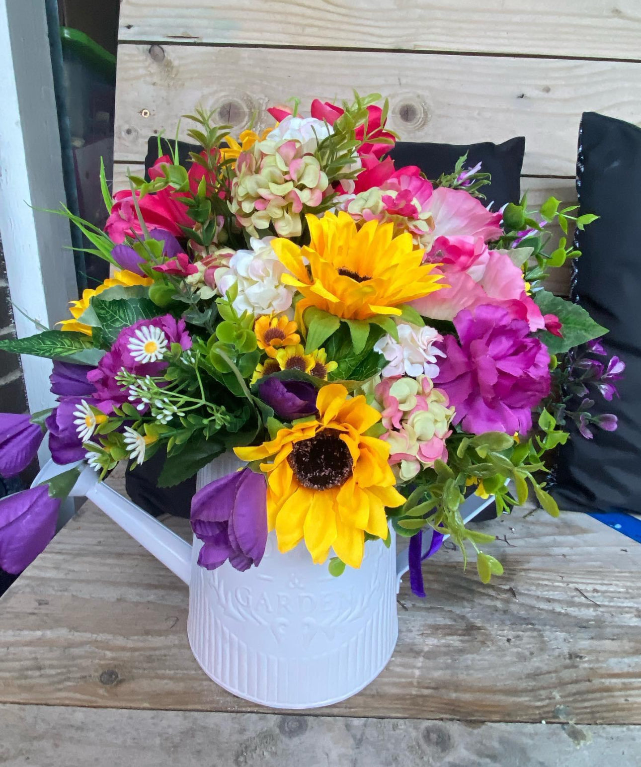 Floral Watering Can FREE P&P