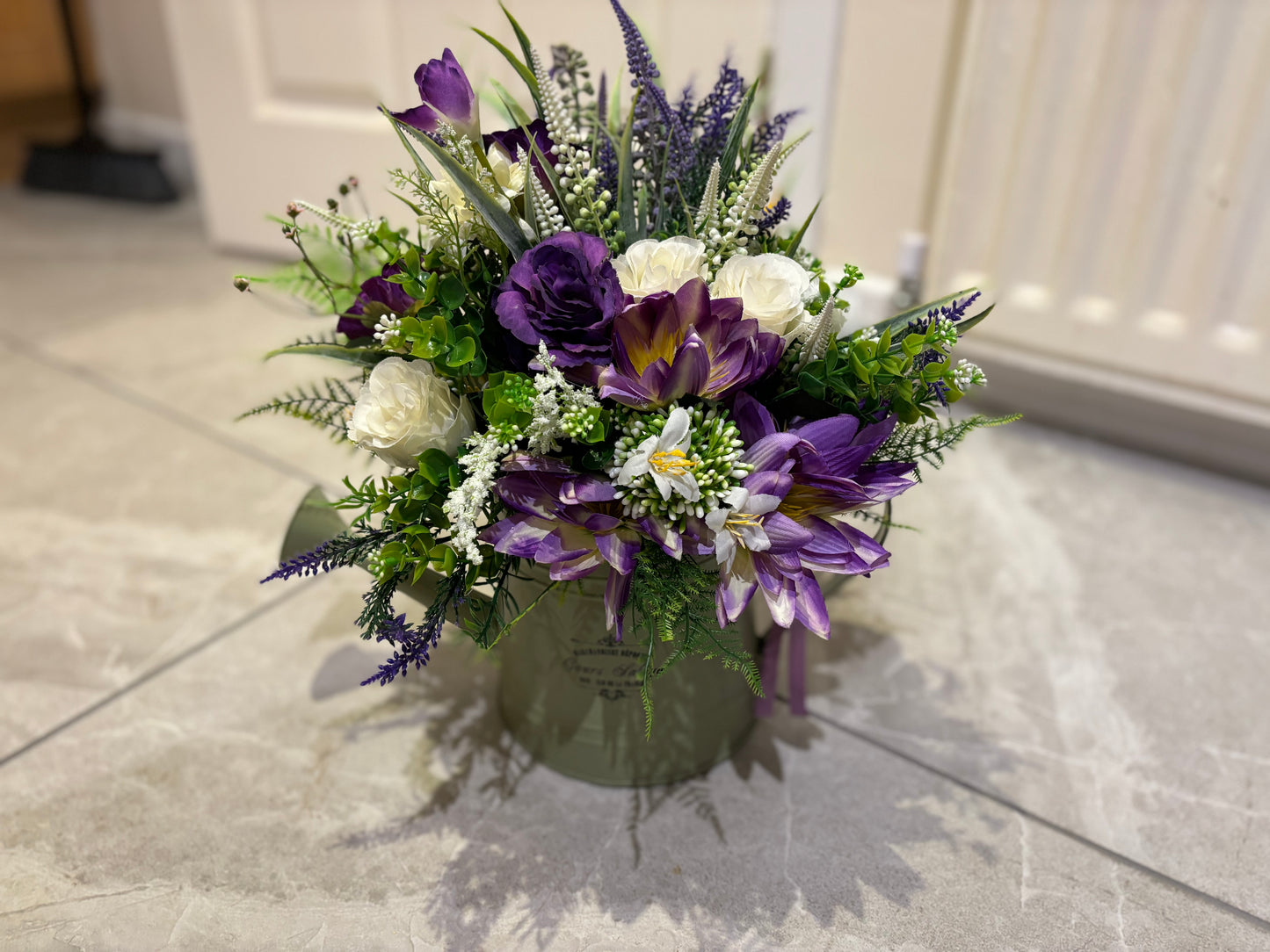 Floral Watering Can FREE P&P